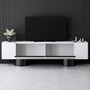 Hanah Home Bohem Soporte para TV Blanco y Negro